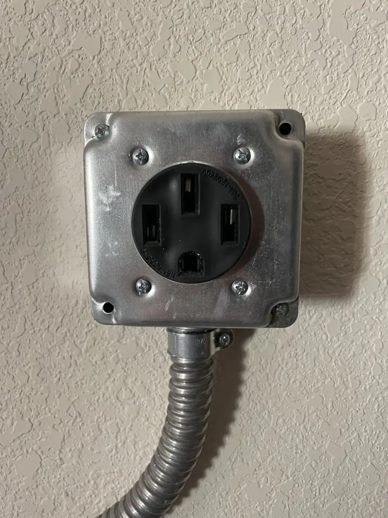 NEMA 14-50 outlet installed for Electrical Panel Upgrade in Stevens Point