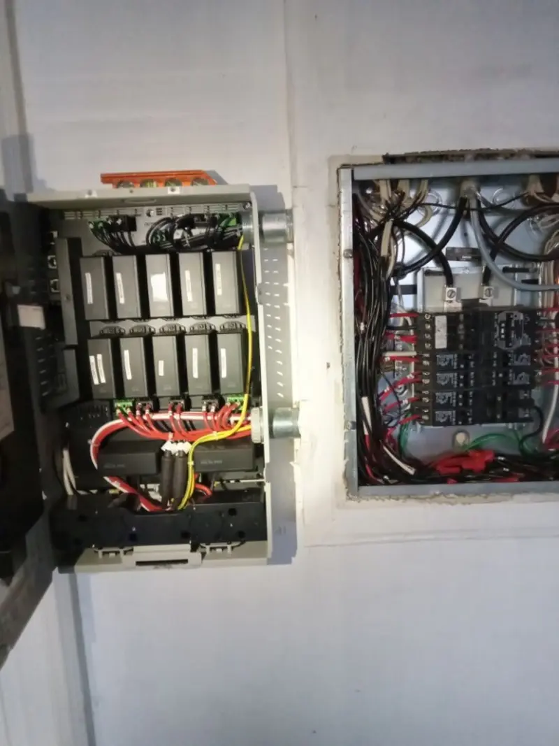 Electrical panel upgrade completed for Security Camera Wiring in Stevens Point